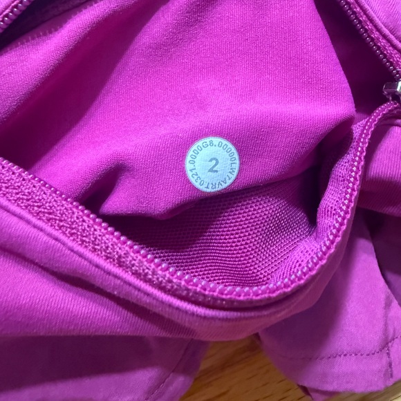 lululemon athletica Women's Magenta Athletic Shorts - Picture 3 of 3